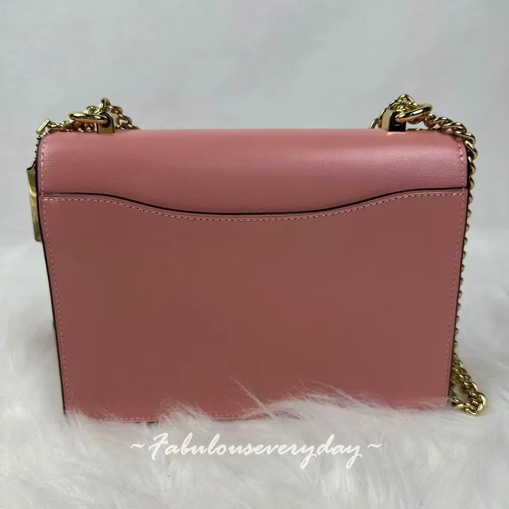 Coach Klare Crossbody Bag In Calf Leather/Gold/Pink Petal CBI97 NWT